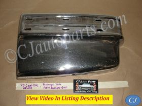 OEM 1977 1978 1979 Cadillac Deville Fleetwood RIGHT PASSENGER SIDE FRONT BUMPER END CORNER #1616191